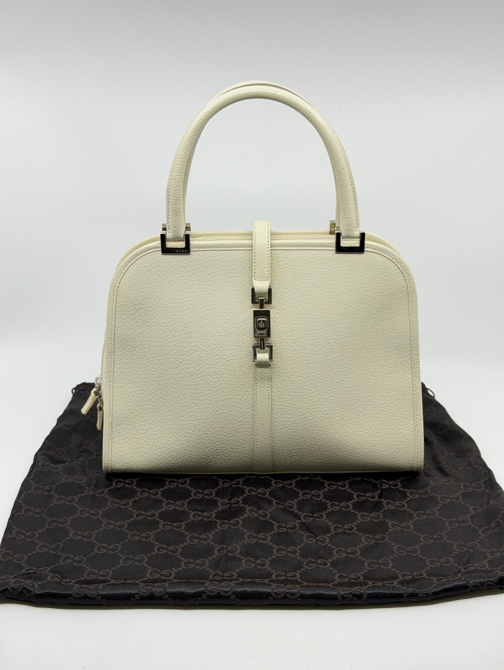 Gucci Vintage Jackie Top Handle Leather Bag